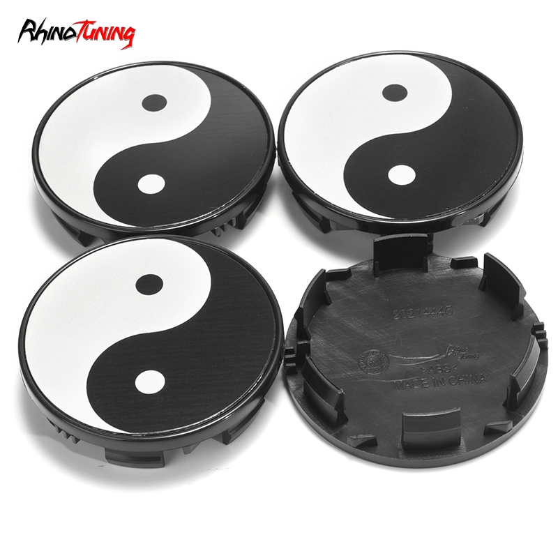 4pcs Yin Yang 85mm 3 11 32in Wheel Center Caps 40342 7S500 For