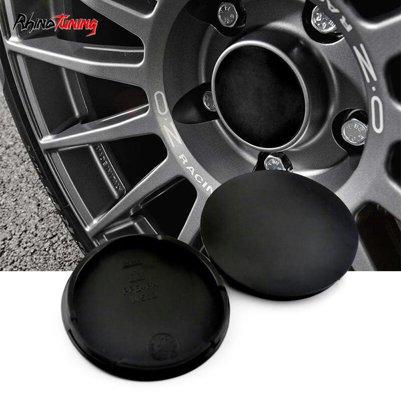 Carbon Blue wheel center caps 63 mm - free shipping